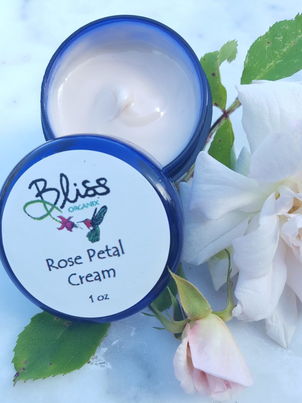 Rose Petal Cream - 1 oz - Bliss Organix